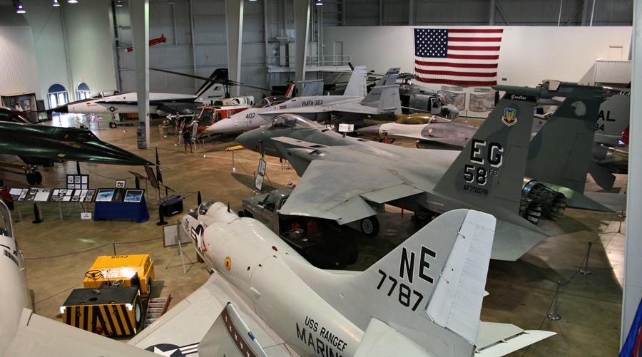 Cold War Legacy - This was an interesting grouping as the YF-17 (pictured) was intended to be the Lightweight Fighter to complement the F-15A Eagle (pictured) but lost out to the YF-16 that became the F-16A Fighting Falcon (pictured) and ultimately the YF-17 was developed into the F/A-18A Hornet (pictured)! USS Alabama Battleship Memorial Park in Mobile, Alabama (2011)