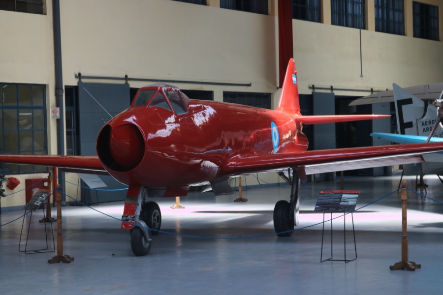 FMA I.Ae 27 Pulqui I (Arrow I) jet prototype at the National Aviation Museum of Argentina (December 2019)